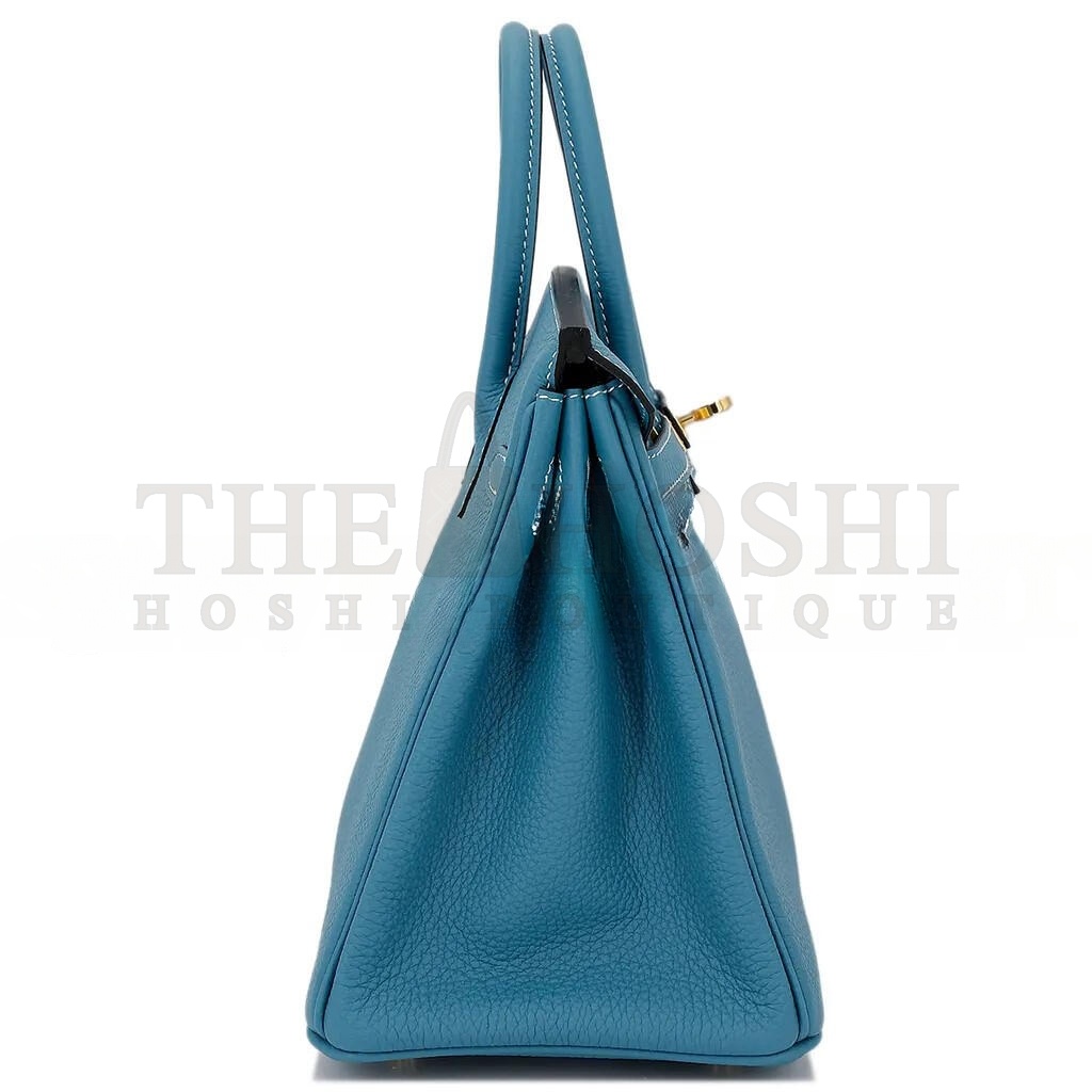 H**me5 BIRKIN 25 DENIM BLUE TOGO CALFSKIN GOLD BUTTON 10099469 (25*20*13cm) Master Quality